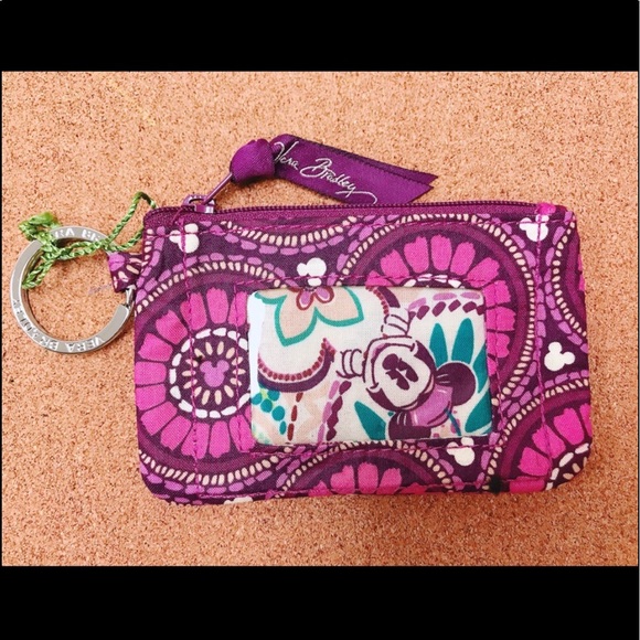 Disney Mickey Plum Up Coin ID Case NWT - Picture 6 of 6